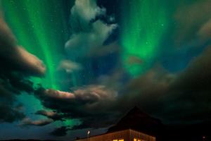 Northern Lights over Arnarstapi Center