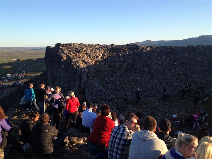 Concert at Borgarvirki in Northwest Iceland