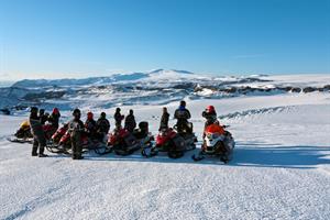 Snowmobile tour on Mýrdalsjökull Glacier