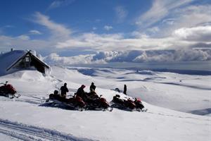 Snowmobile tour on Mýrdalsjökull Glacier