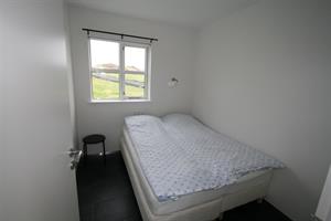 One of two bedrooms in the cottage