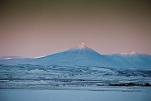 Mt. Baula covered with snow