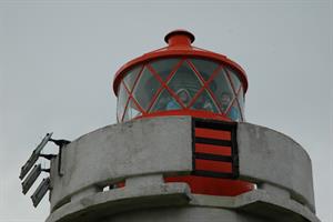Lighthouse at Fontur, the outmost tip of Langanes Peninsula