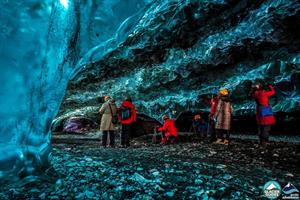 Visiting an ice cave is a unique experience