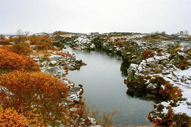 Thingvellir National Park in the winter