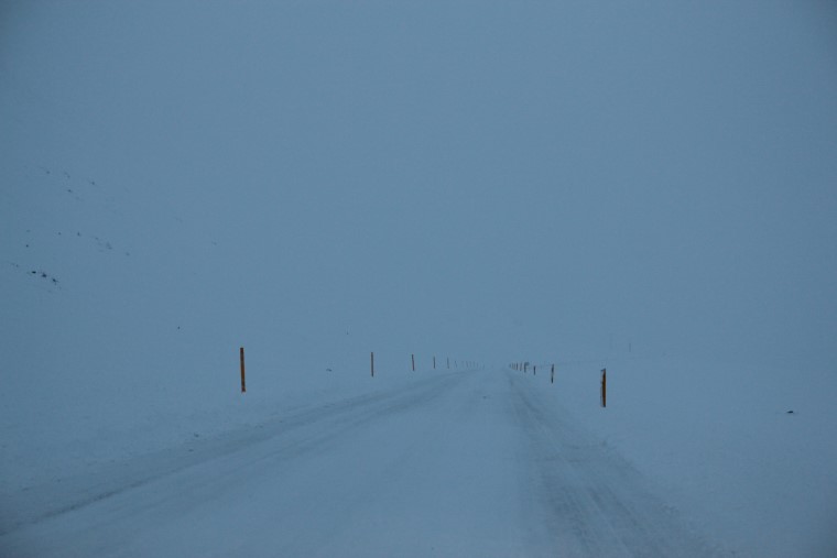 Driving in Icelandic winter Driving in Icelandic winter