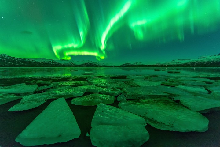 Northern Lights by Glacier Lagoon Iceland Northern Lights by Glacier Lagoon Iceland