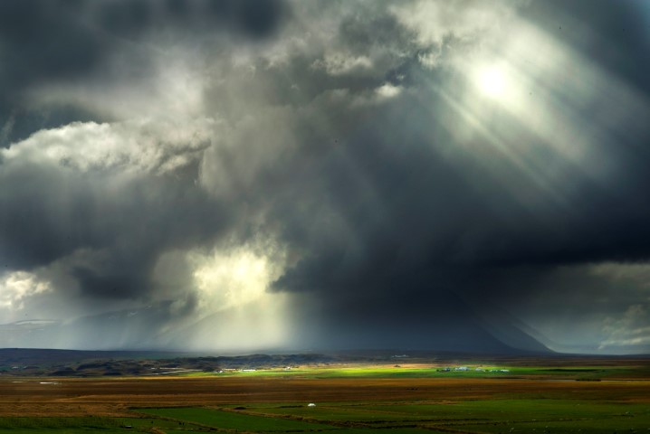 A passing storm in Iceland