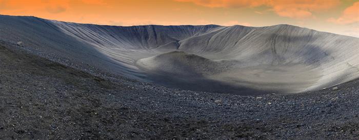 Hverfjall crater in North Iceland