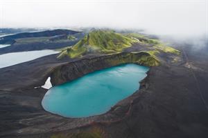 Hnausapollur Crater Lake