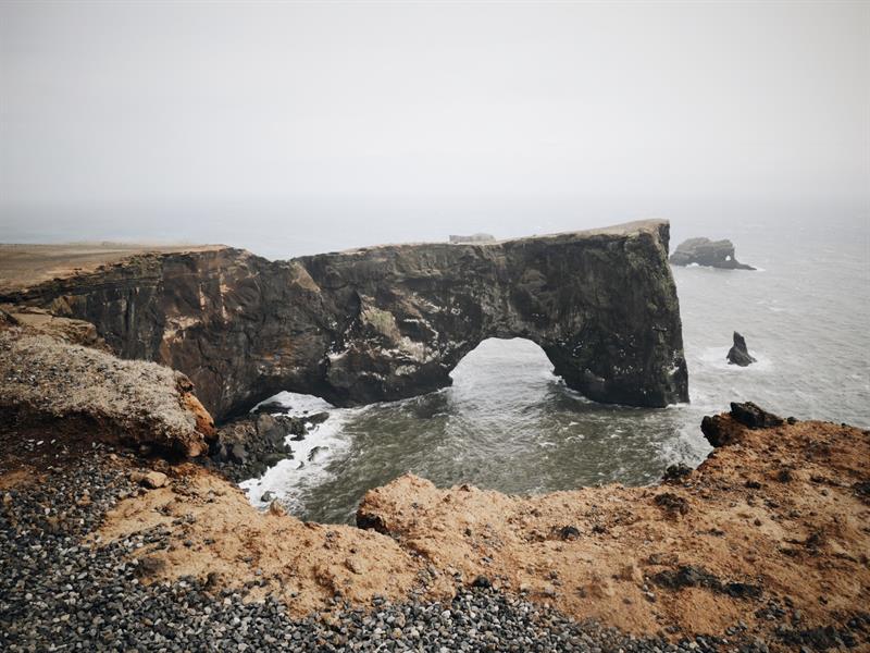 Dyrhólaey Arch in South Iceland