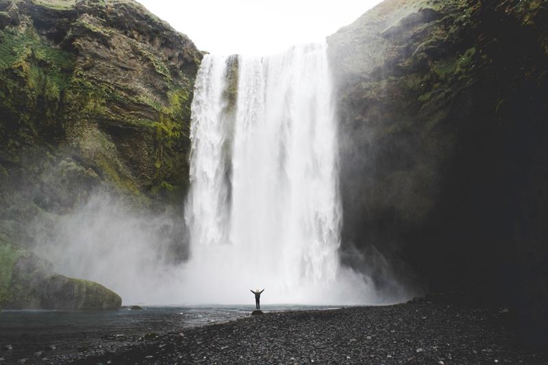 Skógafoss Waterfall in South Iceland