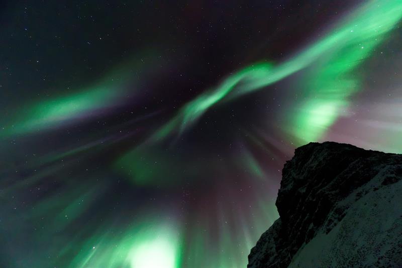 Northern Lights in the Westfjords in Iceland