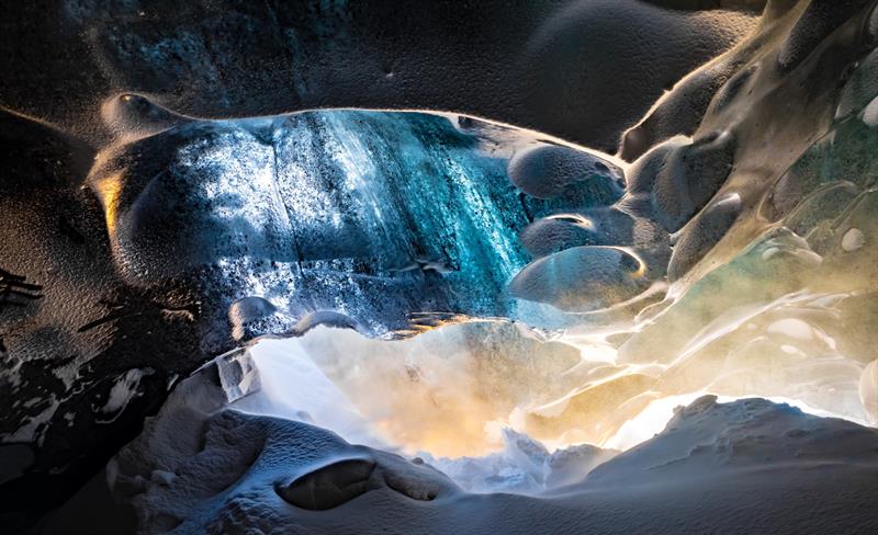 Ice Cave Detail in Iceland