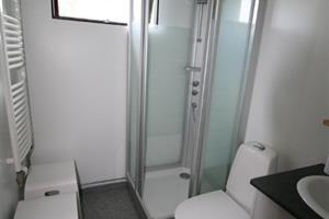 Two shared bathrooms.