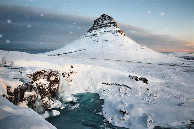 Kirkjufell Mountain in West Iceland