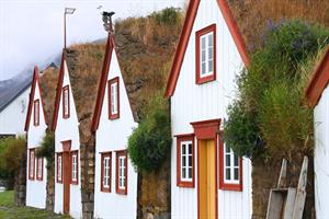 Laufás turf houses in Eyjafjörður