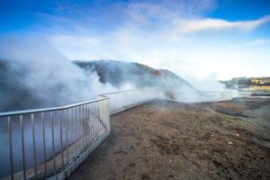 Deildartunguhver natural hot spring West Iceland
