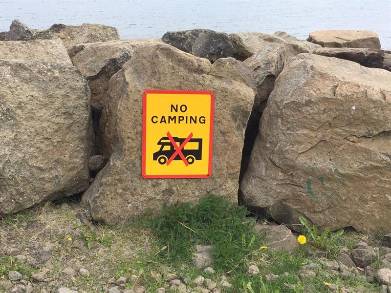 Don’t camp in someone’s front yard Don’t camp in someone’s front yard