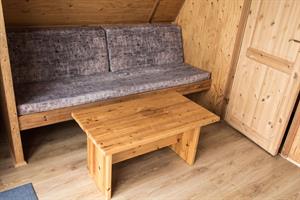 Sitting area in the 2 pers. cottage.