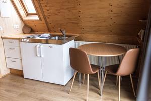 Kitcen facilities in the 2 pers. cottage.