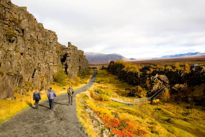 Almannagjá in Þingvellir National Park