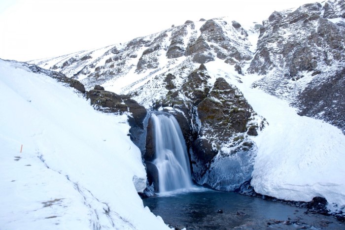 Helgufoss Waterfall