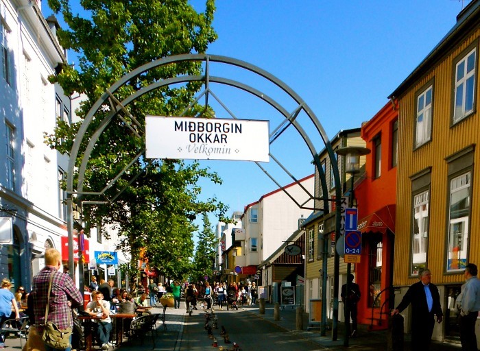 Laugavegur shopping street