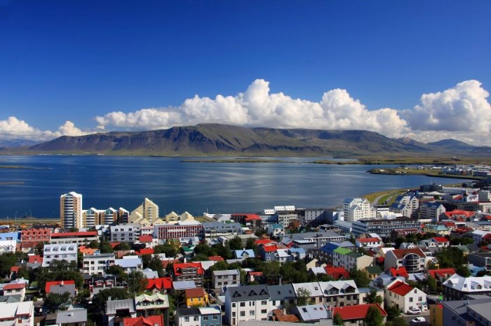 View over Faxaflói Bay from Reykjavík View over Faxaflói Bay from Reykjavík