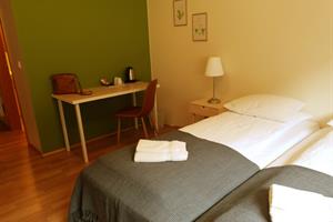Double/twin room with private bathroom.