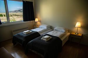 Double/ twin room with private bathroom and kitchenette.