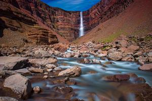 Hengifoss waterfall