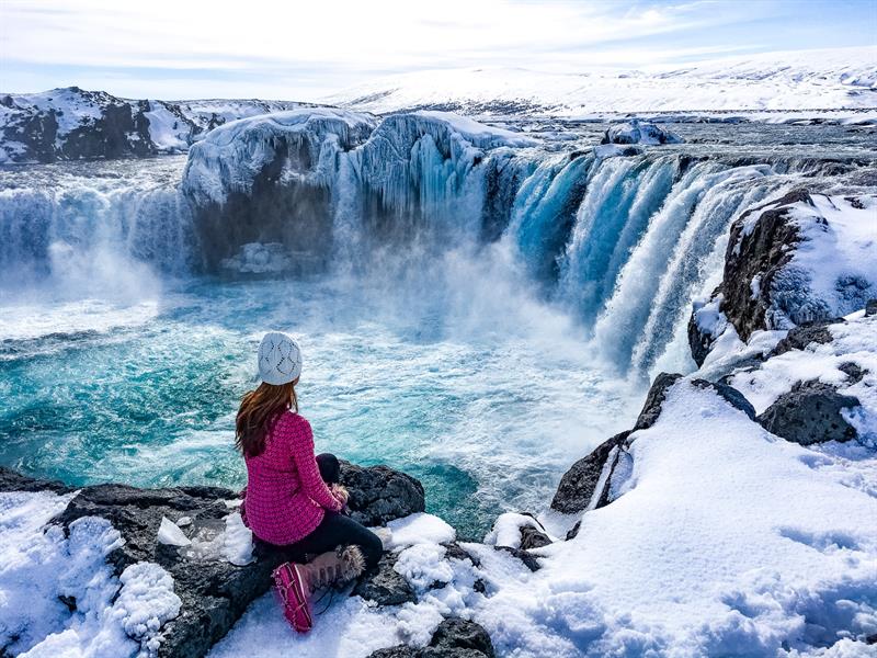 Goðafoss Waterfall in North Iceland (Winter) Goðafoss Waterfall in North Iceland (Winter)