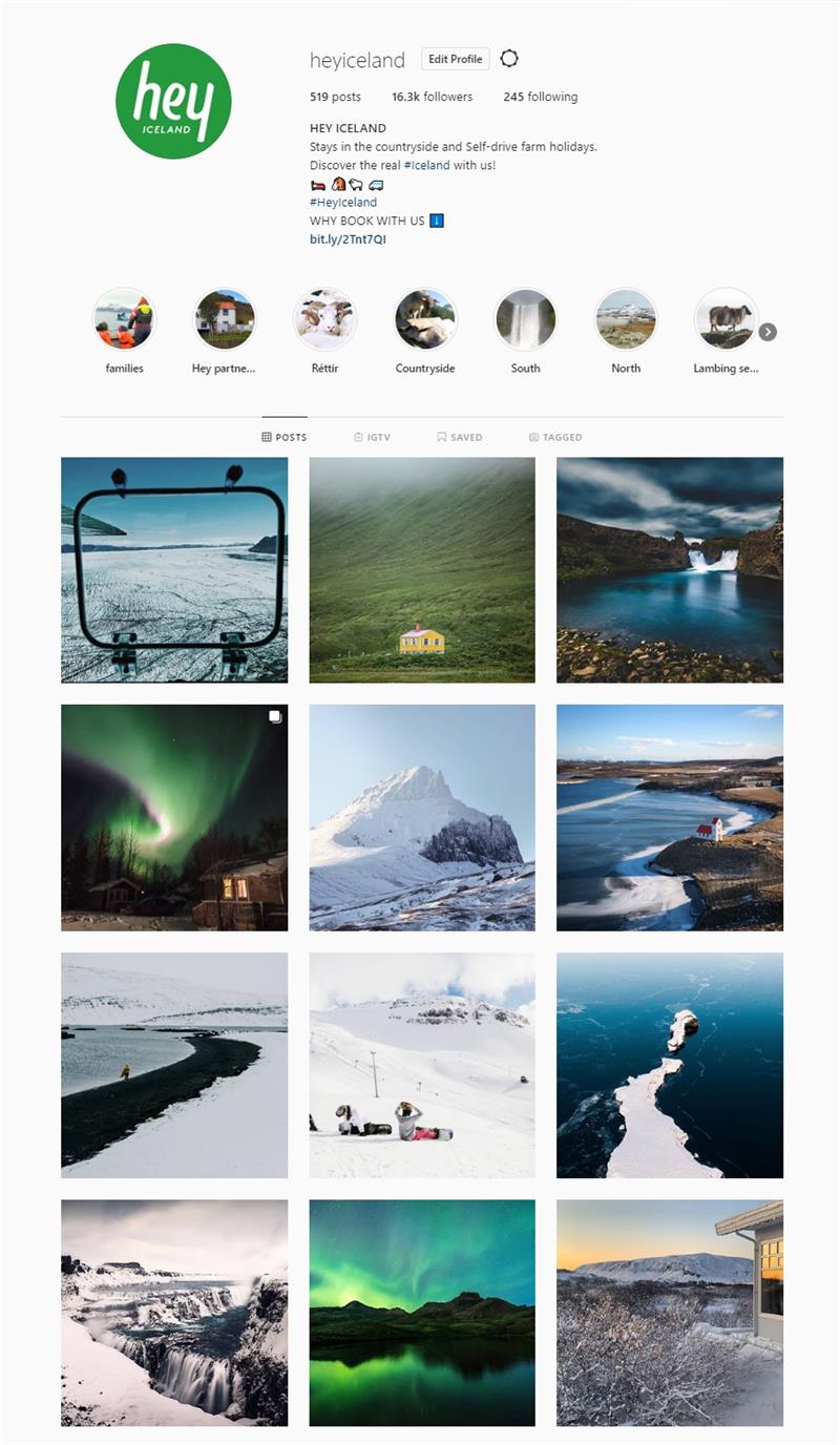 Hey Iceland Instagram Account