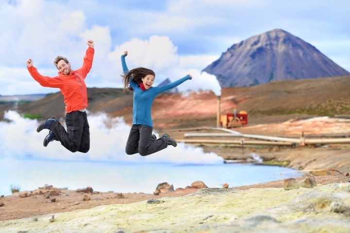 Happiness in Icelandic nature