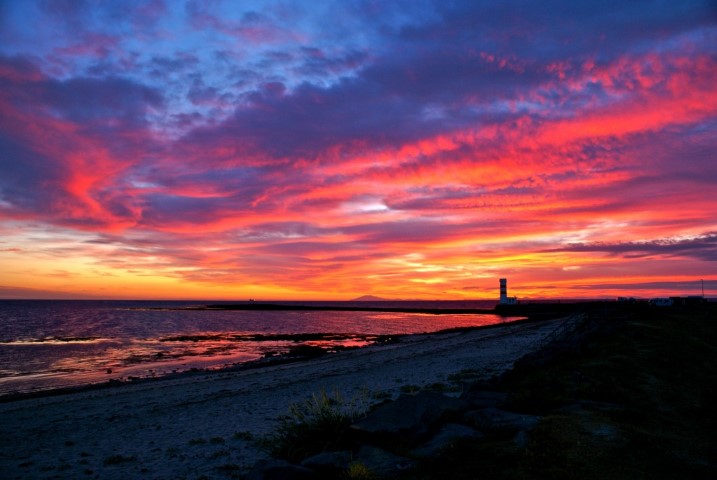 Sunset at Grotta lighthouse