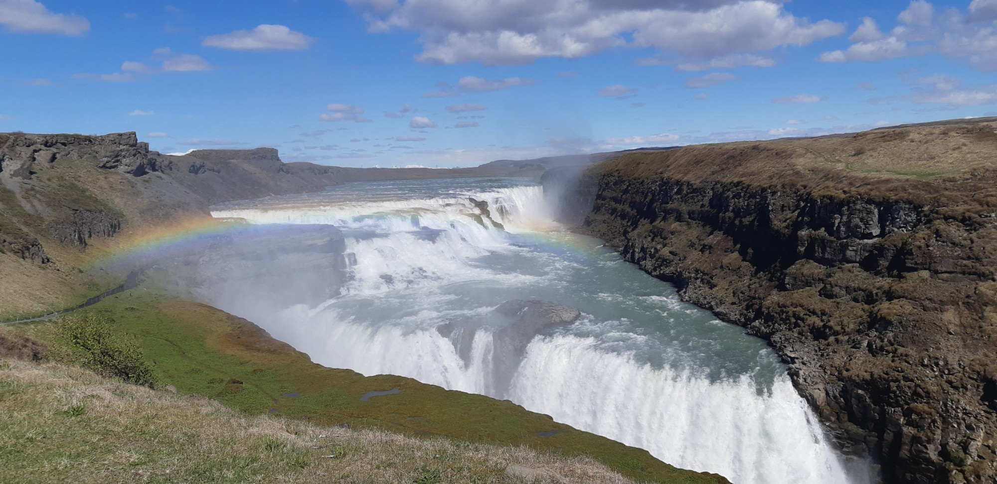 Gullfoss í allri sinni dýrð