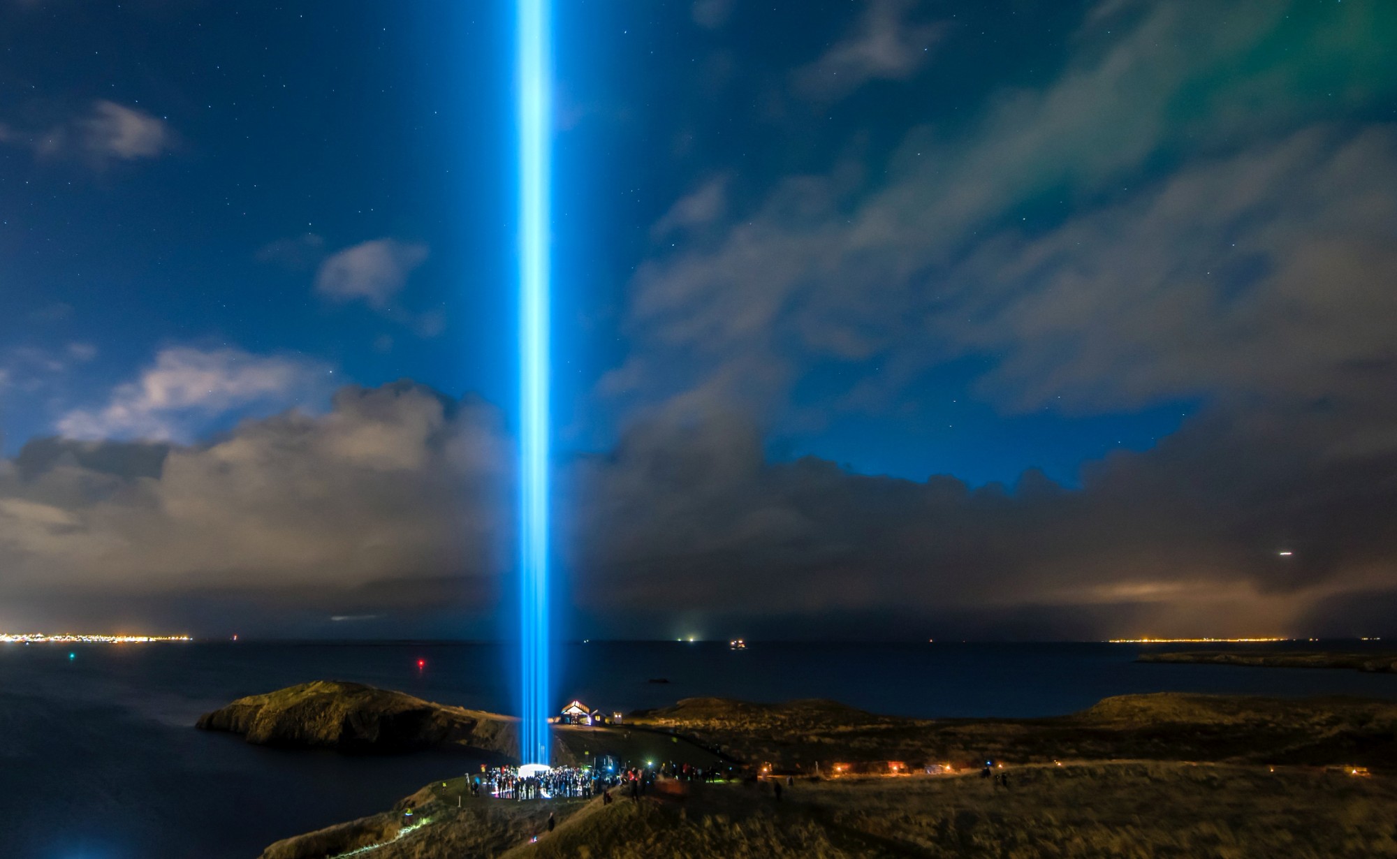 Imagine Peace Tower by Yoko Ono