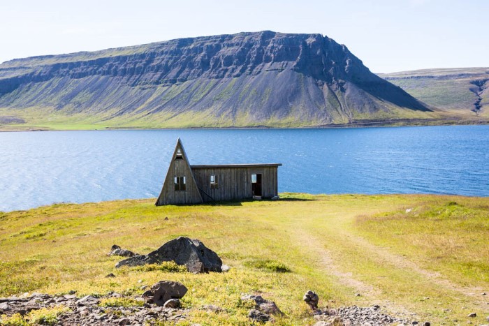A lonely little cabin in the Westfjords