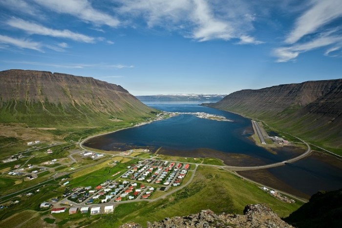 Stunning panorama of Ísafjörður