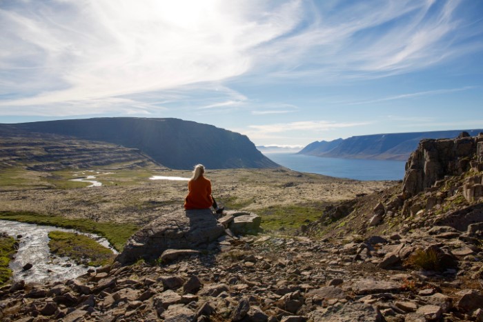 Moment of mindfulness in the Westfjords