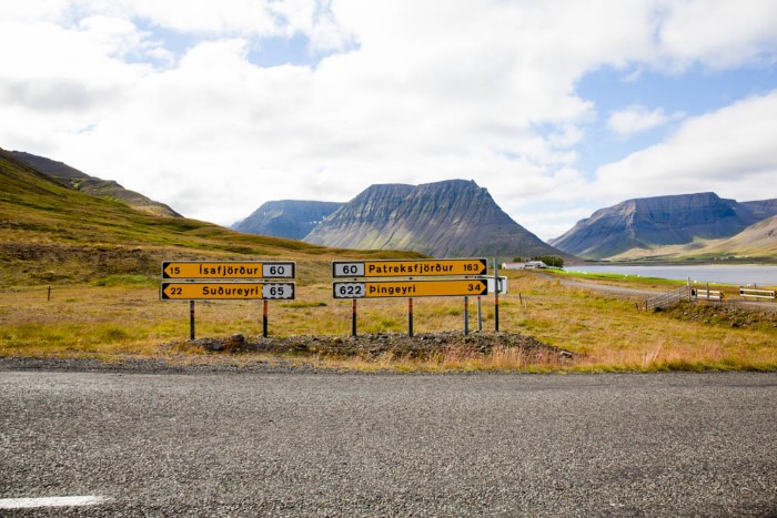Driving in the Westfjords