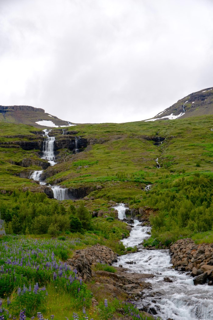 Klifurbrekkufossar waterfalls