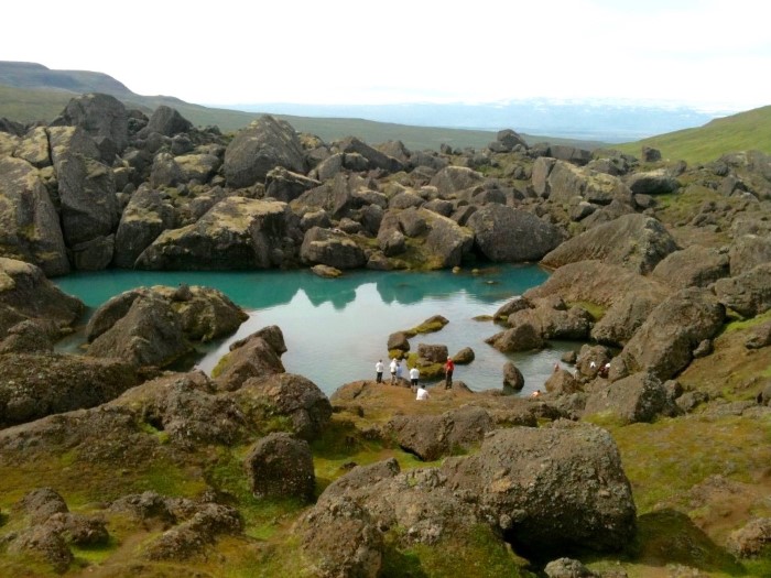 Hiking at Stórurð