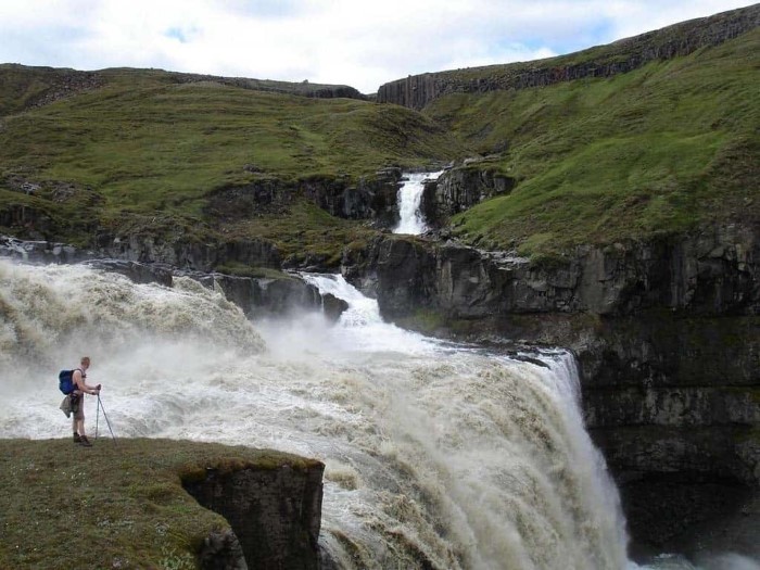 Hiking waterfalls in East Iceland
