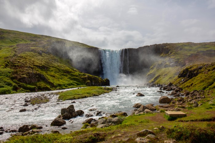Waterfall in East Iceland