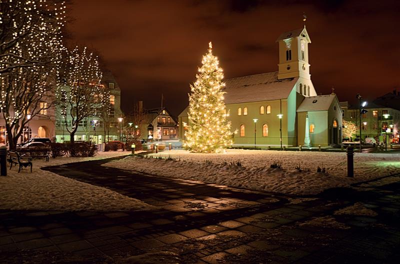 Christmas in downtown Reykjavík