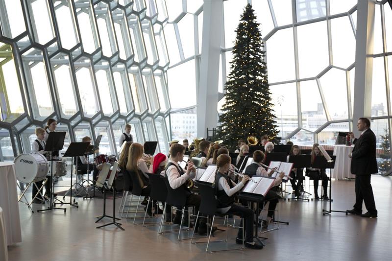 Christmas concert in Harpa