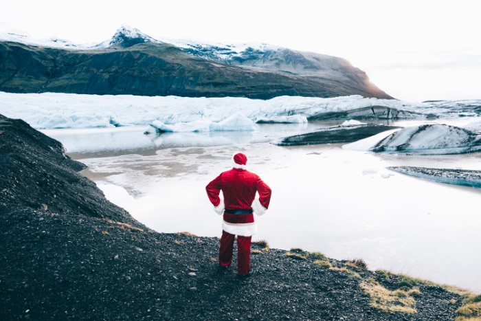 Icelandic Yule lad in nature