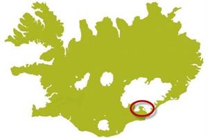 Location of Svínafellsjökull Glacier